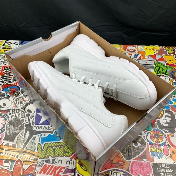 Fila Fulcrum All White Runners Size 10 Mens - Picture 11 of 11
